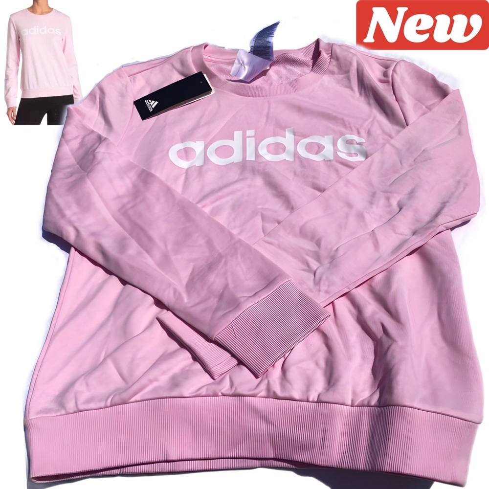 🆕♻️ adidas Essentials Sweatshirt pink size medium